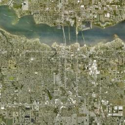 West Bradenton Florida Satellite Map