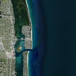 Riviera Beach Florida Satellite Map