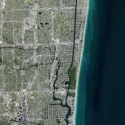 Wilton Manors Florida Satellite Map