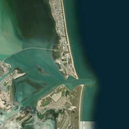 South Padre Island Satellite Map
