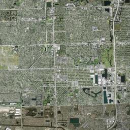 West Hollywood Florida Satellite Map