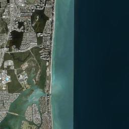 Sunny Isles Florida Satellite Map
