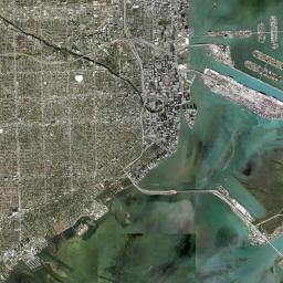 Miami Satellite Map