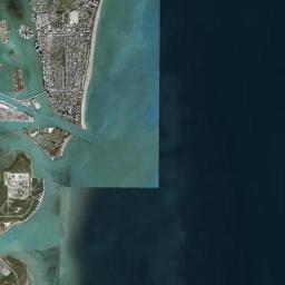 Miami Beach Florida Satellite Map
