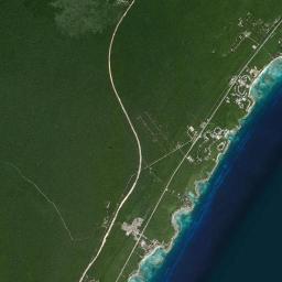 Akumal Satellite Map