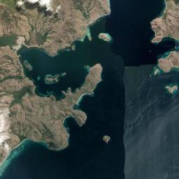 Komodo Satellite Map
