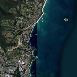 Korora Satellite Map