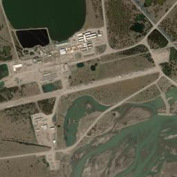 Prudhoe Bay High Resolution Satellite Map