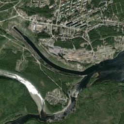 Verkhnetulomskiy High Resolution Satellite Map