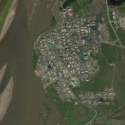 Belaya Gora High Resolution Satellite Map