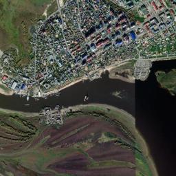 Salekhard High Resolution Satellite Map
