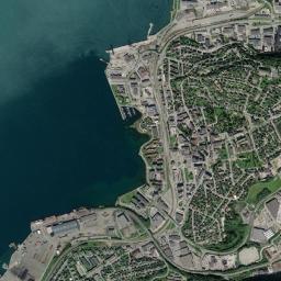 Mo i Rana High Resolution Satellite Map