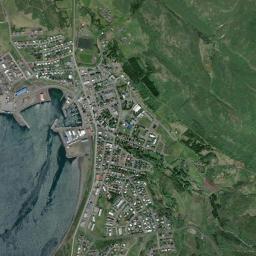 Húsavík High Resolution Satellite Map