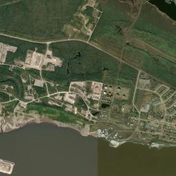 Norman Wells High Resolution Satellite Map