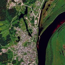 Pinega High Resolution Satellite Map