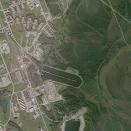 Eielson Air Force Base High Resolution Satellite Map