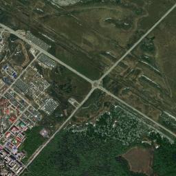 Langepas High Resolution Satellite Map