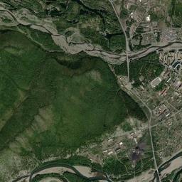 Ust’-Omchug High Resolution Satellite Map