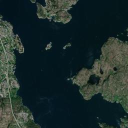 Knappskog High Resolution Satellite Map