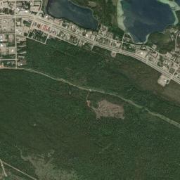 Watson Lake High Resolution Satellite Map