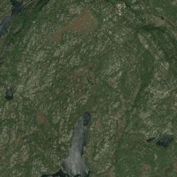 Aerial view of Alces Lake