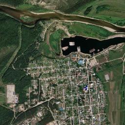 Peleduy High Resolution Satellite Map