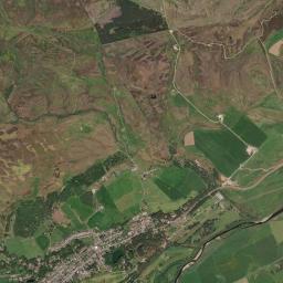 Newtonmore High Resolution Satellite Map