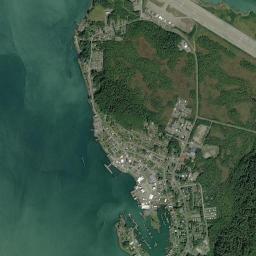 Wrangell High Resolution Satellite Map