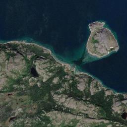 Aerial view of Tabor Island (Grenfell quarry)
