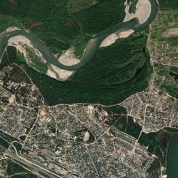 Taksimo High Resolution Satellite Map