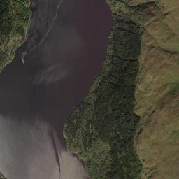 A82, Loch Lomond and the Trossachs National Park, Arrochar, A Satellite Map