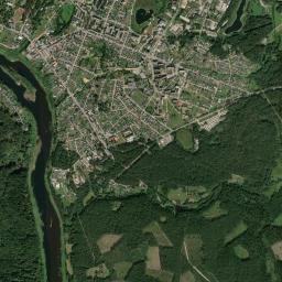 Krāslava High Resolution Satellite Map