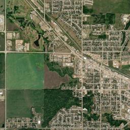 Dawson Creek High Resolution Satellite Map