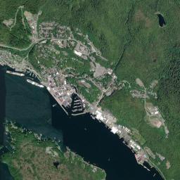 Ketchikan High Resolution Satellite Map