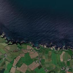 Aerial view of Whitepark Bay