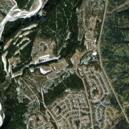 Tumbler Ridge High Resolution Satellite Map