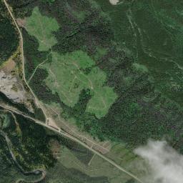 Aerial view of Flatbed Creek Dinosaur Tracks