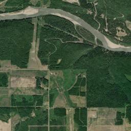 Aerial view of Pipestone Creek Bonebed