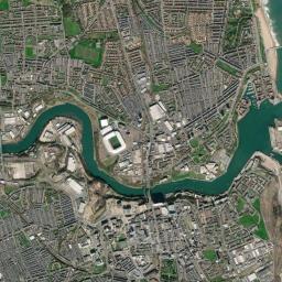 Sunderland High Resolution Satellite Map