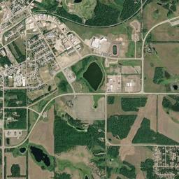 Lac La Biche High Resolution Satellite Map