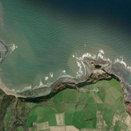 Aerial view of Runswick Bay