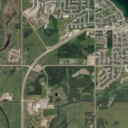 Cold Lake High Resolution Satellite Map