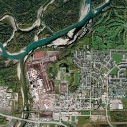 Whitecourt High Resolution Satellite Map