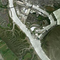 Barrow in Furness High Resolution Satellite Map