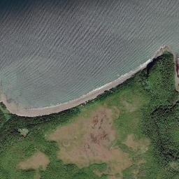Aerial view of Agate Beach (Naikoon Provincial Park)
