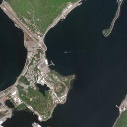 Dutch Harbor High Resolution Satellite Map