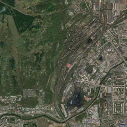 Novokuznetskiy Rayon High Resolution Satellite Map