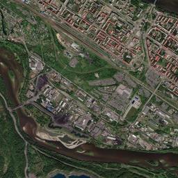 Mezhdurechensk High Resolution Satellite Map