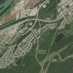 Hinton High Resolution Satellite Map