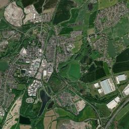 Staveley High Resolution Satellite Map